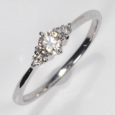 婚約指輪 プラチナ ダイヤモンド リング 0.2ct ＋0.05ct（VSクラス・H&C・鑑別書カード付） エンゲージ エンゲージリング エンゲージメ..