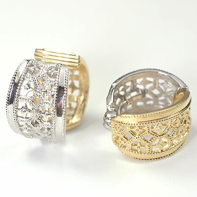 ピアリング イヤリング K18 K14WG ジガネ ピアリング社 【正規品】（ イヤリング 両耳用 ）18金 14金