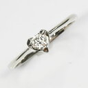 婚約指輪 プラチナ ダイヤモンド0.18ct ハートソリティアリング SIクラス 鑑別書カード付 プラチナダイヤモンドリング Pt900 プロポーズリング エンゲージリング(4)