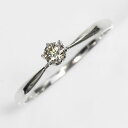 期間限定SALE 婚約指輪 プラチナダイヤモンド リング 0.1ct(SIクラス・鑑別書カード付)エンゲージリング プロポーズリング