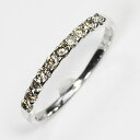 天然ダイヤモンドリング 0.25ct(SIクラス・鑑別書カード付) エタニティ10リング プラチナカラー スウィートテンエタニティー 指輪