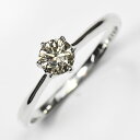 天然ダイヤモンドリング 0.3ct(VSクラス・H&C・鑑別書カード付) 一粒リング プラチナカラー 婚約指輪 エンゲージリング プロポーズリング 指輪 6本爪 ティファニー爪