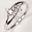 ダイヤモンド リング K18WG・ダイヤ0.2ct（SIクラス・鑑別書カード付）　アニバーサリー10リング　（指輪）ダイヤモンド指輪