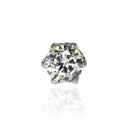 ZEXIMO 天然ダイヤモンド0.15ct(H&C・鑑別書付) シングルピアス ハート&キューピッド H〜Jカラー VS〜SIクラス プラチナカラー 「ソリティ...