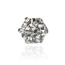 ZEXIMO 天然ダイヤモンド0.3ct(H&C・鑑別書付) シングルピアス ハート&キューピッド H〜Jカラー VS〜SIクラス プラチナカラー 「ソリティア...