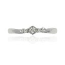 ZEXIMO 天然ダイヤモンド0.05ct(H&C・鑑別書付) エンゲージリング 婚約指輪 ハート&キューピッド H~Jカラー VS~SIクラス プラチナカラー プロポーズリング 「アリア」【正規代理店】