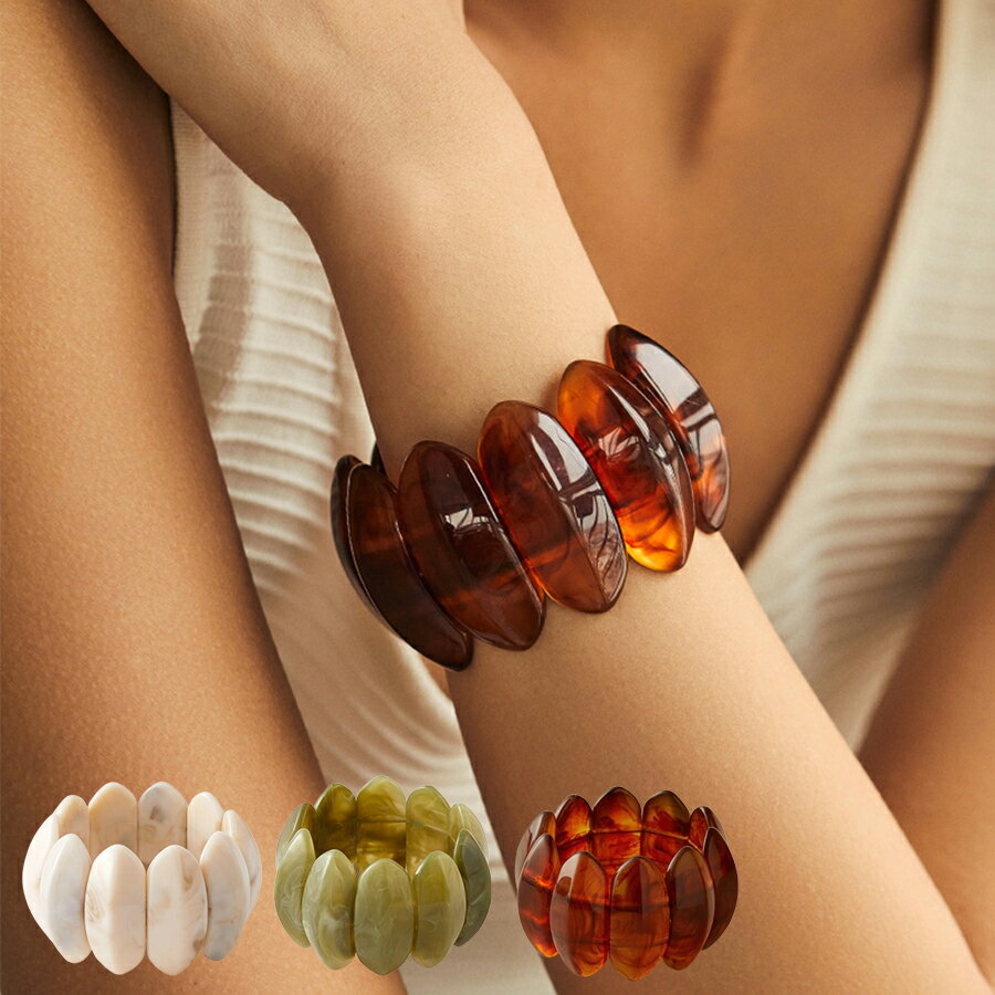 Rakuten - ボリュームデザインブレスレット 存在感抜群 アクセント おしゃれ レディース 送料無料 Mimi みみミミ ab050