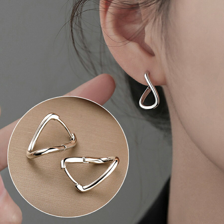 Rakuten - ねじれフープピアス シルバー925 シンプル 大人女子 レディース 送料無料 Mimi みみミミ ap233