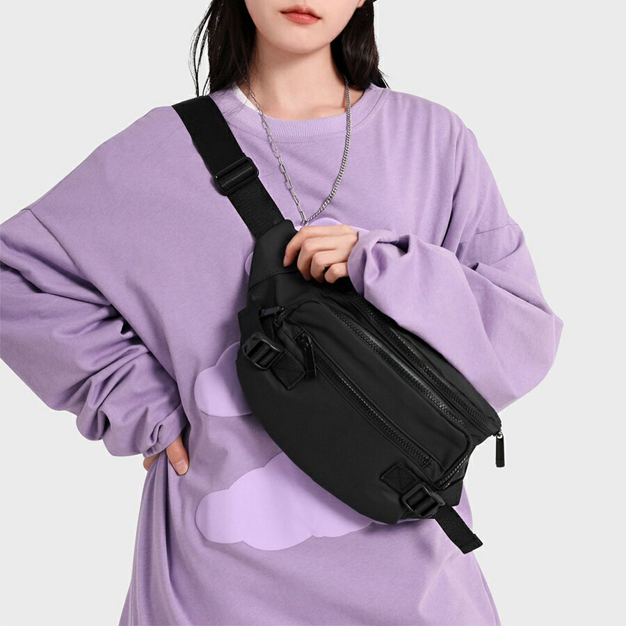 Rakuten - ビッグウエストバッグ ショルダーバッグ ボディバッグ　 無地 　春 夏 秋 冬 レディース メンズ ユニセックス 送料無料 SLENDER スレンダ bas039