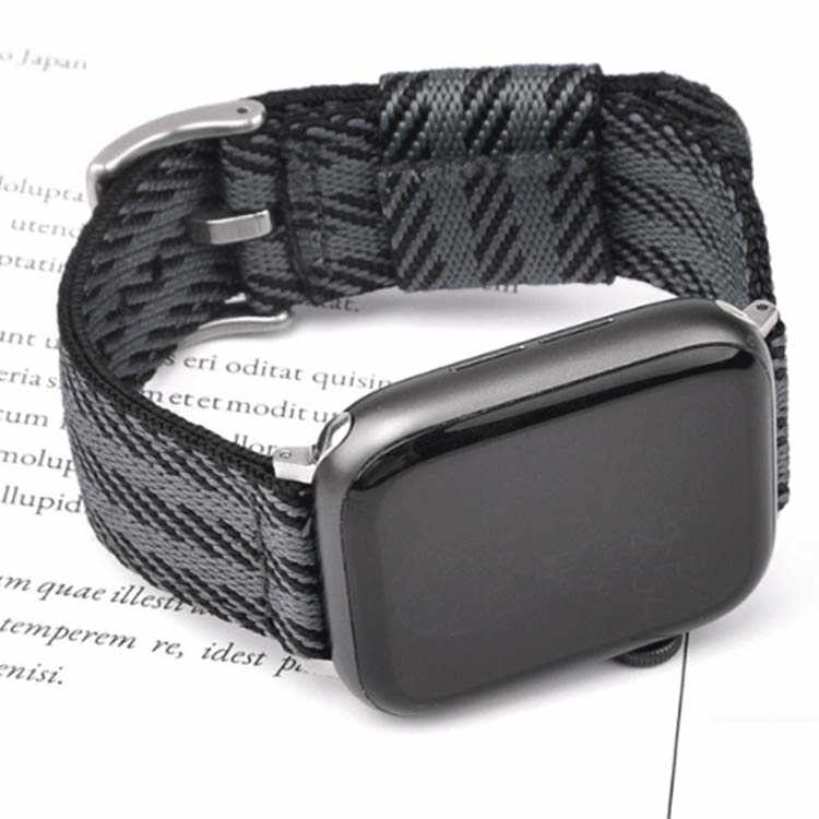アップルウォッチ 7 バンド Apple Watch ナイロン 38mm/42mm/41mm 40mm/44mm/45mm Series 7 SE 5 4 3 2 1 Series 6 ベルト交換 アップル ウォッチ ストライプ柄 腕時計 替えベルト 着せ替え カジュアル スポーツ ベルト おしゃれ メンズ レディース