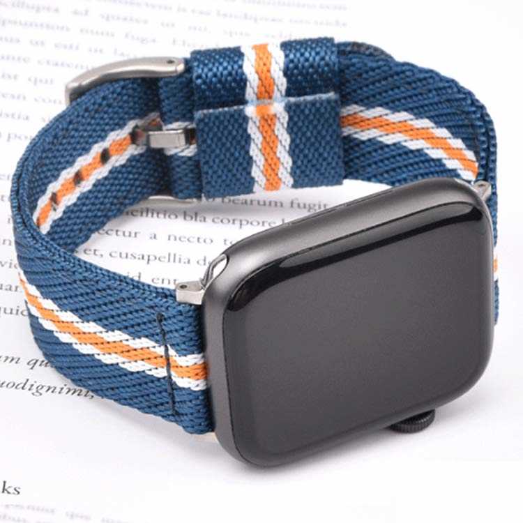 アップルウォッチ 7 バンド Apple Watch ナイロン 38mm/42mm/41mm 40mm/44mm/45mm Series 7 SE 5 4 3 2 1 Series 6 ベルト交換 アップル ウォッチ ストライプ柄 腕時計 替えベルト 着せ替え カジュアル スポーツ ベルト おしゃれ メンズ レディース