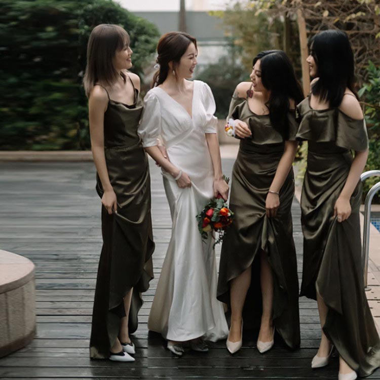 披露宴 半袖 プリーツ 披露宴 パフスリーブ おしゃれ 撮影 Vネック 二次会 ウエディングドレス 挙式 2次会 結婚式 花嫁 ドレス 前撮り 袖あり フォトウエディング ハネムーンフォト レース 二次会