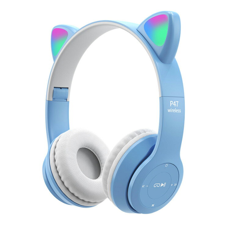 イズキャンセリング 大人用 HIFI 猫耳 Bluetooth5.0 ピンク 猫耳 子供用 ゲーム用 ...