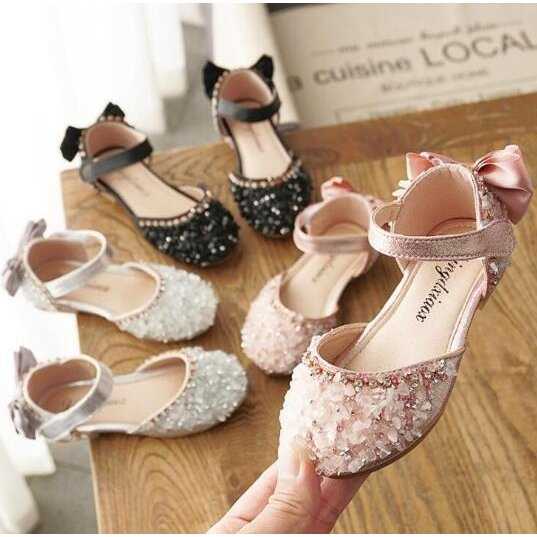 バックリボン ピアノ発表会演出靴 ダンスシューズ