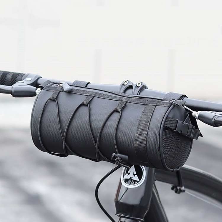 フロントバッグ 自転車用バッグ 自転車用アクセサリー 筒型 ショルダーバッグ 撥水...