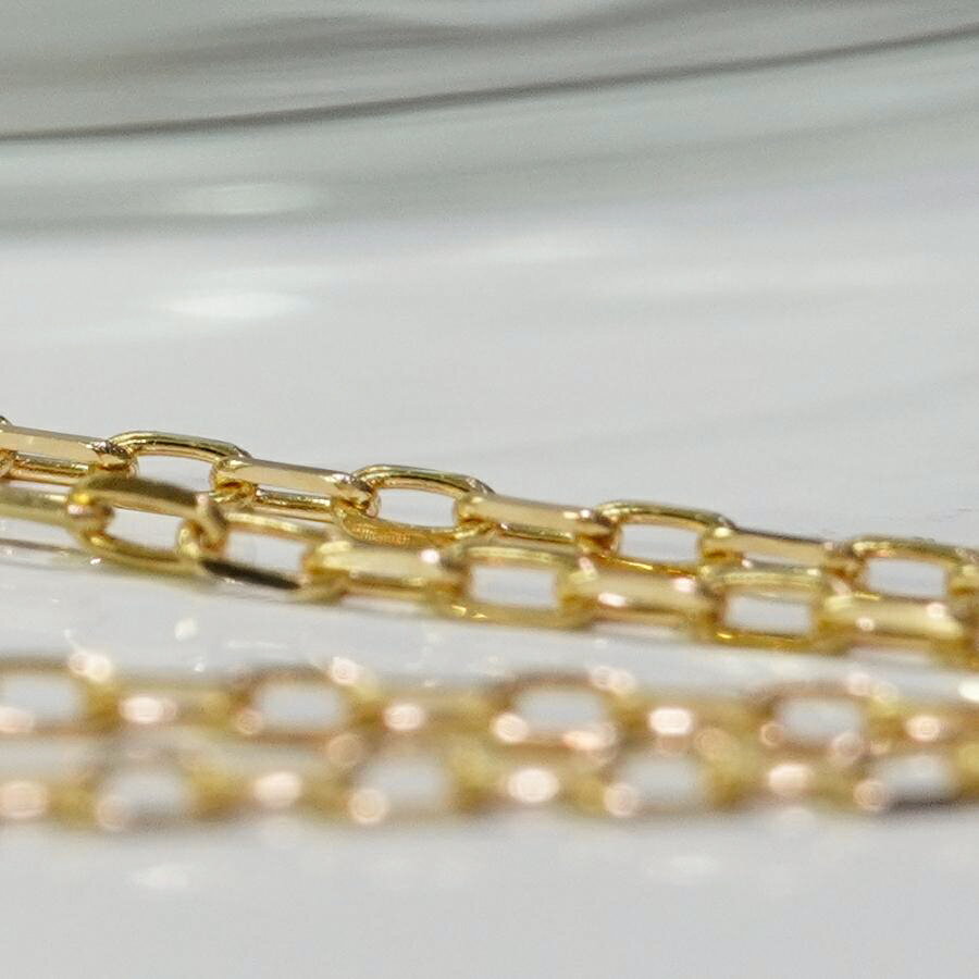 18金 小豆チェーン K18 あずきチェーン 18k ネックレス アズキ 幅1mm 40cm 45cm 50...
