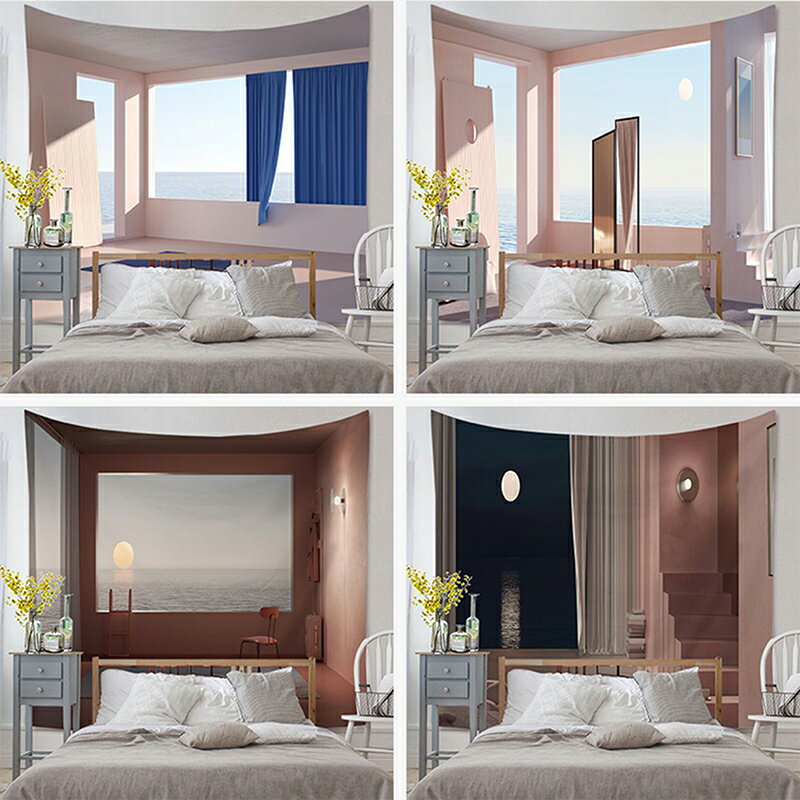 230cmx180cm タペストリー 大きい おしゃれ 壁掛け 鳥 タペストリー 特大 ナチュラル 北欧 韓国 フック 窓 森 風景 キット 花柄 北欧 風景 海 大判 大きい ビーチ 部屋 壁 飾り 季節 ポスター グッズ 小物 インテリア 布 西海岸 景色 森 絵 3D お祝い