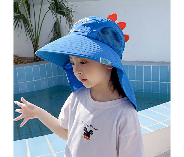 帽子 キッズ 子供 帽子 女の子 日除け フラップ付き キャップ ハット 女の子 メッ...