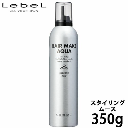 ルベル ヘアメイク アクア ムース ハード 350g ヘアムース ハードムース 保湿 スタイリング剤 髪 ヘアスタイリング サロン専売品 美容室専売 美容室 美容院 ヘアケア 1