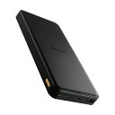 エレコム DEC3912000BK リン酸鉄モバイルバッテリー(C×1+A×1) 12000mAh 付属ケーブル長: 0.1m ブラック DE-C39-1200...