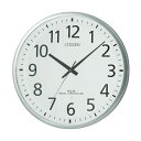 CITIZEN シチズン 掛け時計 電波時計 連続秒針 スペイシーM465 8MY465-019 銀色ヘアライン