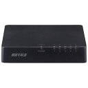 バッファロー LSW4TX5EPBKD スイッチングハブ LAN HUB 5ポート 背面マグネット ブラック LSW4-TX-5EP/BKD