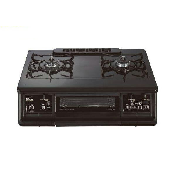 パロマ Paloma IC-73KWA-L(都市ガス 12A・13A用) ブラック ガステーブル 左強火力