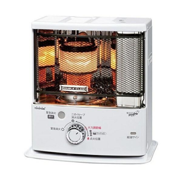 トヨトミ 石油ストーブ ダブルクリーン RC-S2824-W ホワイト 木造～7畳 コンクリート～10畳