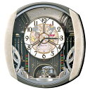 SEIKO セイコー 掛け時計 からくり時計 Disney Time(ディズニータイム)ミッキー&フレンズ FW563A 薄ピンクマーブル模様 アナログ 電波時...