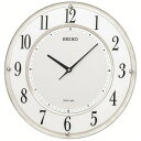 SEIKO セイコー 掛け時計 SF506W 白マーブル模様 ソーラープラス アナログ 電波時計