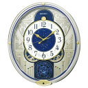 SEIKO セイコー 掛け時計 からくり時計 ウェーブシンフォニー アナログ 薄金色パール RE582G アナログ 電波時計