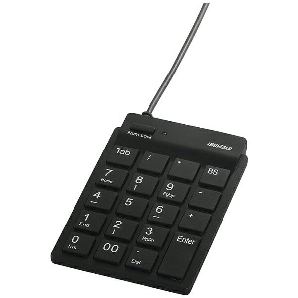 乐天商城 - バッファロー BSTKH08BK テンキー BSTKH08 ブラック USB 有線