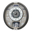 SEIKO セイコー からくり時計 RE603N オーツ 濃グレーメタリック ウェーブシンフォニー