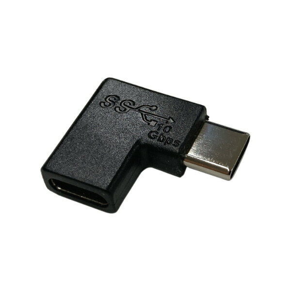 GOPPA USB-C延長アダプタ GOPPA モバイルディスプレイ向け Type-C L字型アダプター GP-TCL32FA/B ブラ..