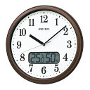 セイコー(SEIKO) KX244B 掛け時計 スタンダード 茶メタリック KX244B 電波自動受信機能有