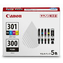 CANON キヤノン BCI301+3005MP 純正プリンターインク 5色マルチパック BCI-301+300/5MP
