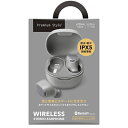 PGA PGBTE17TW3GY 完全ワイヤレスイヤホン Premium Style グレー PG-BTE17TW3GY ワイヤレス(左右分離) /Bluetooth対応