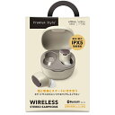 PGA PGBTE17TW5BE 完全ワイヤレスイヤホン Premium Style ベージュ PG-BTE17TW5BE ワイヤレス(左右分離) /Bluetooth対応