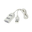 バッファロー(BUFFALO) 2ピン式電源タップ シャッター付(3個口・1m) BSTAPSH2310WH ホワイト