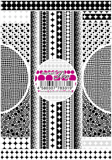 写ネイル pro　オプティカル　ドットパターン　ブラック　ODP-002