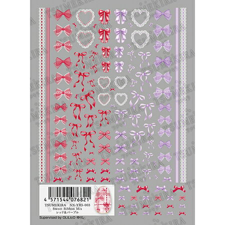 ツメキラ Sweet Ribbon Mix 3色