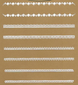 エリコネイル(erikonail)レースシール【ELS-4】ホワイトレースシール【メール便対応】