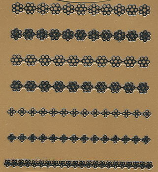 エリコネイル(erikonail)レースシール【ELS-8】ブラックレースシール【メール便対応】