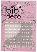 bibi deco ネイルシール bi−157W ラブリーリボン ホワイト