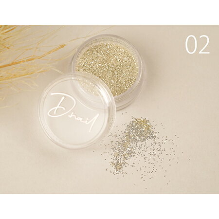D.nail グリッター　02　マースシルバー