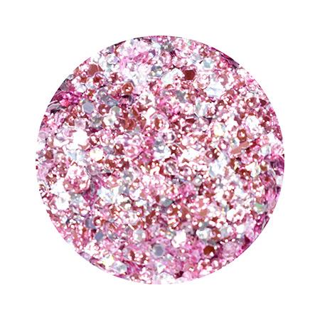 MATIERE エンボスホログラム ピンク×シルバーキラキラ　ラメ　ホログラム