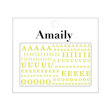 Amaily アメイリー　ネイルシール 　No．4−12　母音アルファベット　G cutienail-10028910 Cutie Nail パッケージ画像