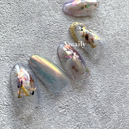 Amaily アメイリー　ネイルシール 　No．4−12　母音アルファベット　G cutienail-10028910 Cutie Nail サンプル画像2