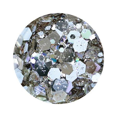 MATIERE　マティエール シャインMIXグリッター2 六角ホログラム入り リフレクト　ゴールド　/リフレクトのサムネイル