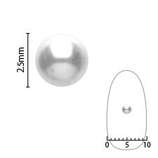 SHAREYDVA シャレドワ　パール　2・5mm　100P　球体・穴なし